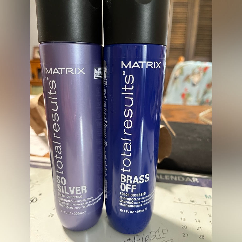Matrix Total Results Brass Off and So Silver Shampoos NEW 10.1 oz